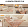 Luciphia 1 paquete de 3 mantas para mascotas | Mantas suaves y terciopeladas para mascotas