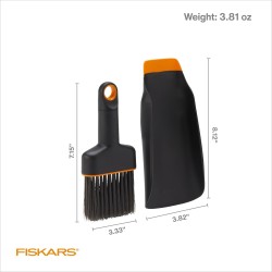 Fiskars Juego de cuchara y cepillo para plantar tierra