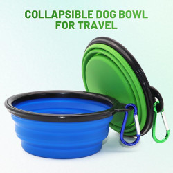 Tazón plegable portátil para perros | Tazon de mascotas plegable y cargable para viajes