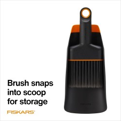 Fiskars Juego de cuchara y cepillo para plantar tierra