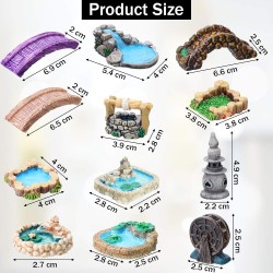 12 piezas de accesorios de jardín