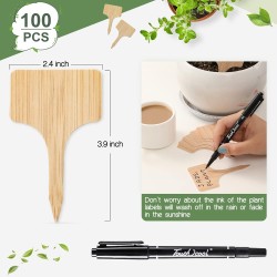 VITEVER 100 etiquetas para plantas | Rotuladas e impermeables