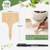 VITEVER 100 etiquetas para plantas | Rotuladas e impermeables