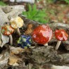 Danmu Decoración de jardín, 4 piezas de cerámica para jardín