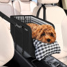 SlowTon Asiento de automóvil para perro | Asiento para mascotas con cojin suave y cinturon