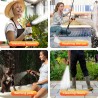 Carrete de manguera de jardín retráctil de 1/2 pulgada x 50 pies