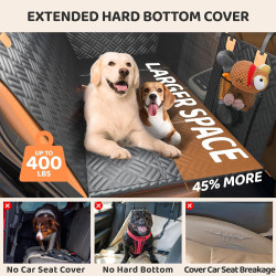 PROZAR Funda de asiento de automóvil para perros | Funda de asientos de mascotas para vehiculos