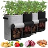 Bolsas de cultivo | Paquete de 4 en color gris y negro