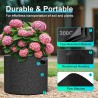 Land Guard Paquete de 4 bolsas de cultivo de tela de 5 galones