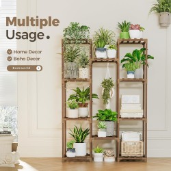Bamworld Soporte para plantas de interior y exterior