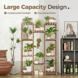 Bamworld Soporte para plantas de interior y exterior