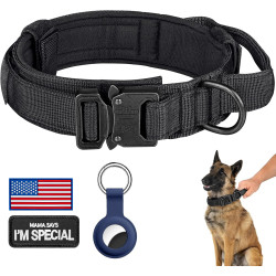DAGANXI - Collar táctico para perro | Collar con sujetador y rastreador para perros