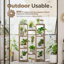 Bamworld Soporte para plantas de interior y exterior