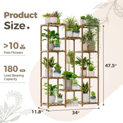 Bamworld Soporte para plantas de interior y exterior