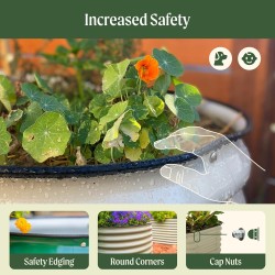 Vego garden Kit de cama de jardín | Metal  resistente y de diferentes tamaños