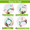 100 clips de soporte para plantas, clips de plástico para asegurar plantas