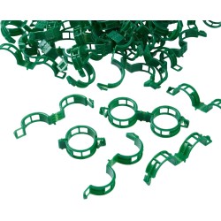100 clips de soporte para plantas, clips de plástico para asegurar plantas