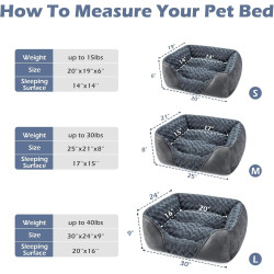 INVENHO Cama grande para perros | Cama ideal para todo tipo de perros y lavable