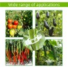 100 clips de soporte para plantas, clips de plástico para asegurar plantas