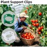 100 clips de soporte para plantas, clips de plástico para asegurar plantas