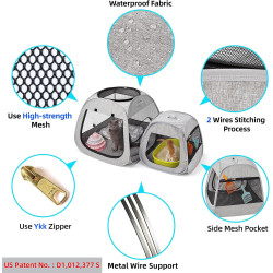 Tenrai Corralito portátil para gatos | Corralito para gatos sin escapes