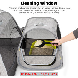 Tenrai Corralito portátil para gatos | Corralito para gatos sin escapes