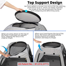 Tenrai Corralito portátil para gatos | Corralito para gatos sin escapes