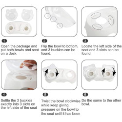 MILIFUN Cuencos para gatos | Cuencos de alimento y agua para gatos