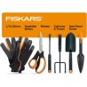 Fiskars Juego de herramientas de jardín | Livianos y con resitencia a oxidacion