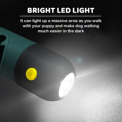 Despachador de bolsas para recoger desechos de mascota | Con luz LED integrada