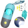Despachador de bolsas para recoger desechos de mascota | Con luz LED integrada