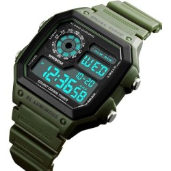 PASOY Reloj digital multifunción | Impermeable y multifuncion