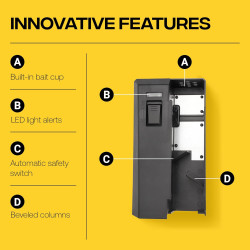 Victor, M250BSR-2 - Trampa electrónica para ratas | Con pitido que indica un roedor atrapado