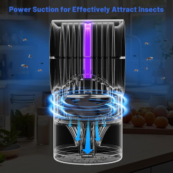 Trampa para moscas para interiores | Con luz negra que atrae los insectos