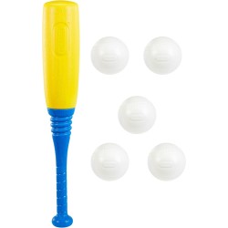 Little Tikes Juego de T-Ball, rojo, 5 bolas, para niños pequeños a partir de 18 meses