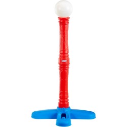 Little Tikes Juego de T-Ball, rojo, 5 bolas, para niños pequeños a partir de 18 meses