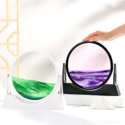 Imagen artística de arena en movimiento | Decoracion de arena con movimiento en agua