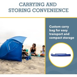 Sport-Brella Super-Brella SPF 50+ Sun and Rain Canopy Umbrella for Camping