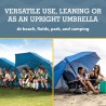 Sport-Brella Super-Brella SPF 50+ Sun and Rain Canopy Umbrella for Camping