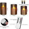 Juego de 3 velas LED | Sin necesidad de llamas o fosforos