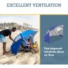 Sport-Brella Super-Brella SPF 50+ Sun and Rain Canopy Umbrella for Camping