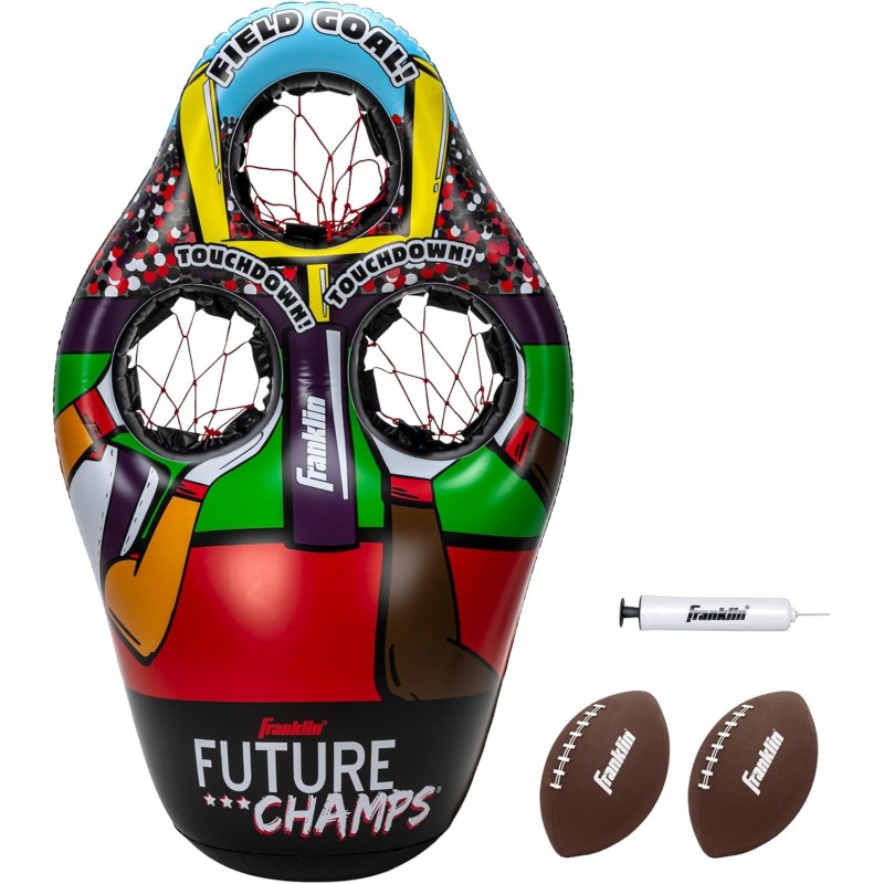 Franklin Sports Juego de lanzamiento de objetivos de fútbol para niños | futbol americano para niños Franklin Sports Juego de lanzamiento de objetivos de fútbol para niños | futbol americano para niños