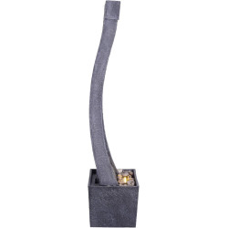 Teamson Home Fuente de cascada  | Cascada decorativa de hogares echa de pizarra sintética