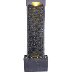 Teamson Home Fuente de cascada  | Cascada decorativa de hogares echa de pizarra sintética