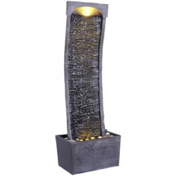 Teamson Home Fuente de cascada  | Cascada decorativa de hogares echa de pizarra sintética