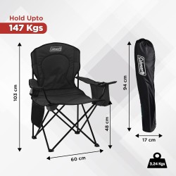 Silla de camping portátil Coleman con hielera para 4 latas