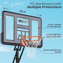 Aro de baloncesto para exteriores