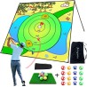Juego de astillado de golf de batalla | Tapete astillado con pelotas adhesivas