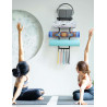 Soporte de pared para esterilla de yoga | 5 ganchos de pared para soporte de alfombras de yoga