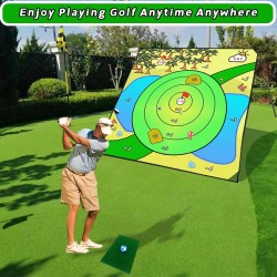Juego de astillado de golf de batalla | Tapete astillado con pelotas adhesivas